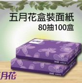 五月花盒裝面紙80抽100盒