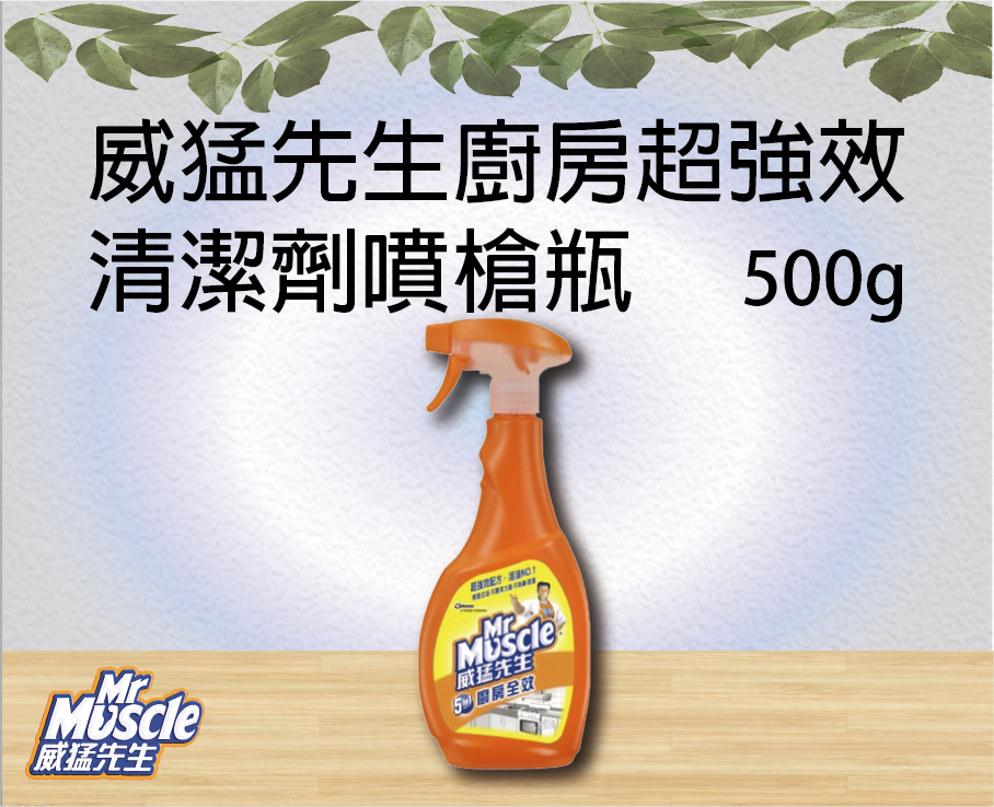 《威猛先生》廚房超強效清潔劑噴槍瓶500g
